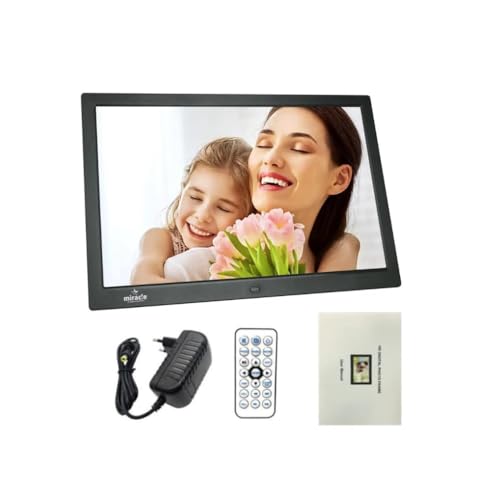 Image of Miracle Digital 17 Inch Hi-def Digital Frame,Reso 1280p*800p Support SD Card,USB,Mini HDMI for Fast Transfer| Play Photos Slide Show,Video,Audio,Calendar | inBuilt 8GB Memory, 2GB RAM