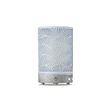 Serene House Shell, Ultrasonic Essential Oil Cool Mist Diffuser - 7-Color Calming LED Light, Timer Control, Automatic Shut-Off - Grey Metal, 90ml
