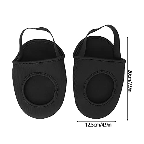 Cubrezapatos para ciclismo impermeables para bicicleta, cubre dedos y protectores para montaña y ruta, neopreno negro, 20x12.5 cm, paquete de 2 miniatura 6