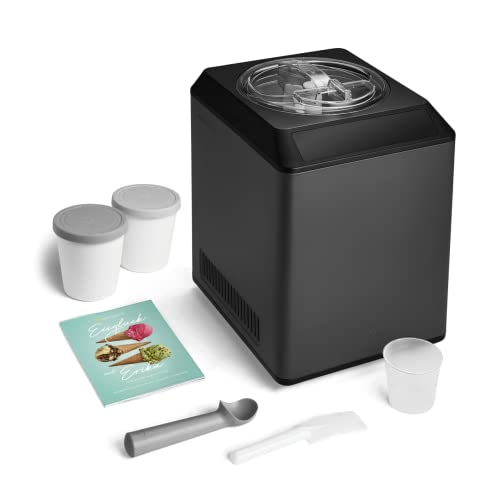 SPRINGLANE Eismaschine & Joghurtbereiter Erika 2,5 L mit selbstkühlendem Kompressor 250 W, Eiscrememaschine aus Edelstahl mit Kühl- und Heizfunktion, inkl. Rezeptheft + 2 Aufbewahrungsbehälter – Bild 6