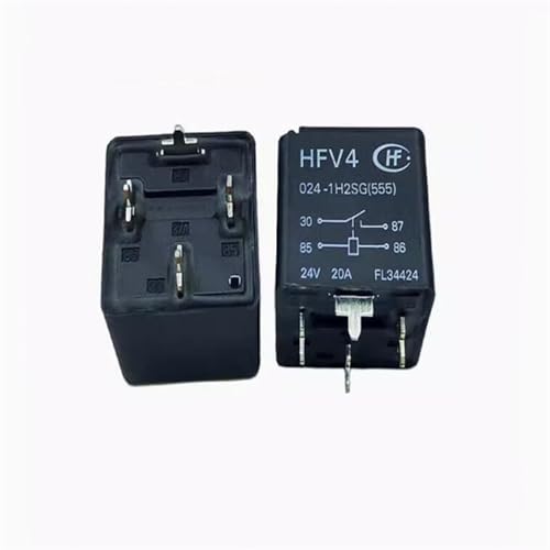 HFV4 024-1H2SG Relais de Puissance Miniature 24V CC 20 Amperès Commutateur Automobile 10 Pièces