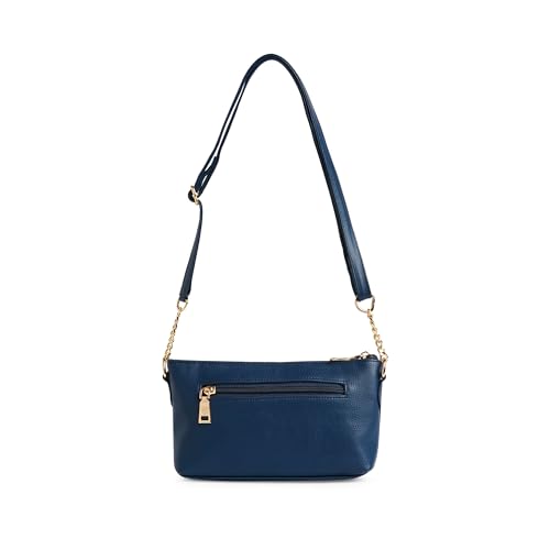Image of Caprese Siji Tresna Small Sling Bag for Women | Kashida Embroidery Crossbody with Adjustable Strap & Secured Zip Closure | Stylish Handbag for Everyday Use, Travel & Special Occasions