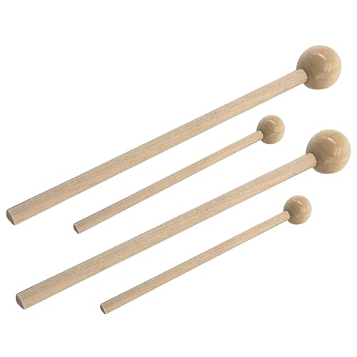 Par de baquetas profesionales de madera para batería miniatura 1