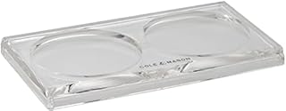 Cole & Mason H306119 Ramsgate Clear Salt and Pepper Mill Tray | Salt and Pepper Tray/Oil and Vinegar Bottles Tray | Acrylic | (H) 13mm x (W) 95mm x (D) 157mm | Mills Not included | 2 Year Guarantee