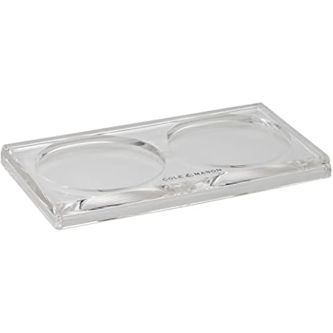 Cole and Mason Salt and Pepper Mill Tray, Acrylic Cover
