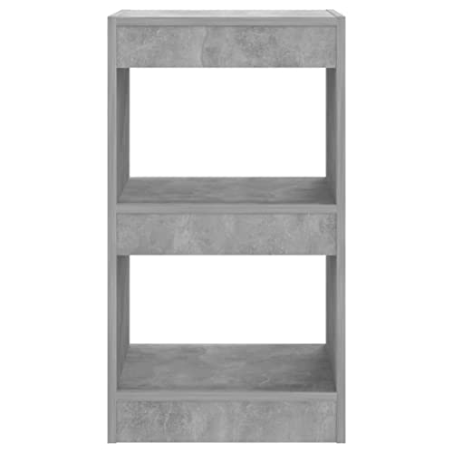Estantería estrecha gris hormigón de madera moderna para el pasillo y salón 5