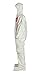 DuPont Tychem 4000 SL122B Disposable Chemical Resistant Coverall with Hood, Boots, Elastic Cuff and Bound Seams, White, X-Large (Pack of 12)