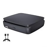 Lettore CD esterno compatibile USB AUX Input - Personal Discman per auto Desktop - Nero 15.8x4.9cm