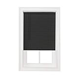 Ben&Jonah Simple Elegance Cordless Amancer Collection 1' Light Filtering Mini Blind 27' L x 72' W - Black