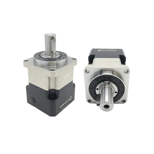 Planetary Reducer Nema23 Motor Planetary Gearbox Helical Gear Reducer Reduction Gearbox 200W/400W Servo Motor Speed Reducer(Ratio 25 to 1,8mm Input)