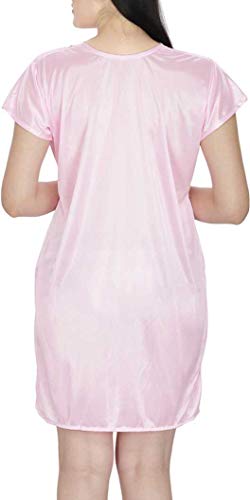 Image of You Forever Women Nightwear Sleepwear Lounge wear Soft Satin Robe Nightgown Short gown with Belt and Elegant Bikini Lingerie Set