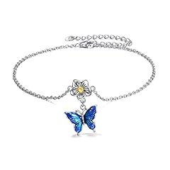 Butterfly chain anklets