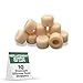 Premium Silicone Almond Door Stopper Tips 1/4" Inner Diameter 10 Count Bag Wall Spring Floor Hinge
