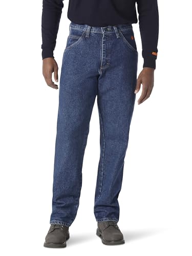 Wrangler Herren Riggs Workwear Schreiner-Jeans, schwer entflammbar Arbeitshose, Denim, 33 W/30 L – Ansicht 1