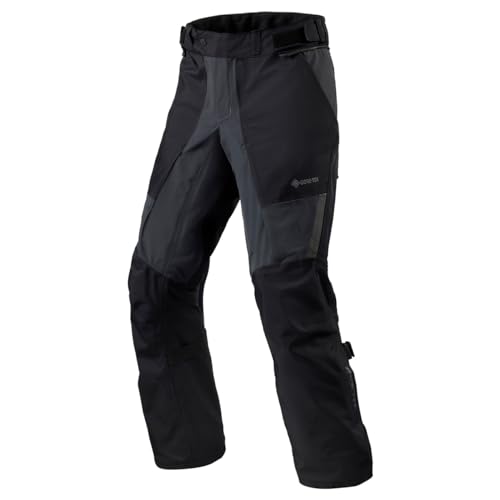 REV'IT! Men's Echelon GTX Adventure Touring Motorcycle Pants (Black/Anthracite - Large)