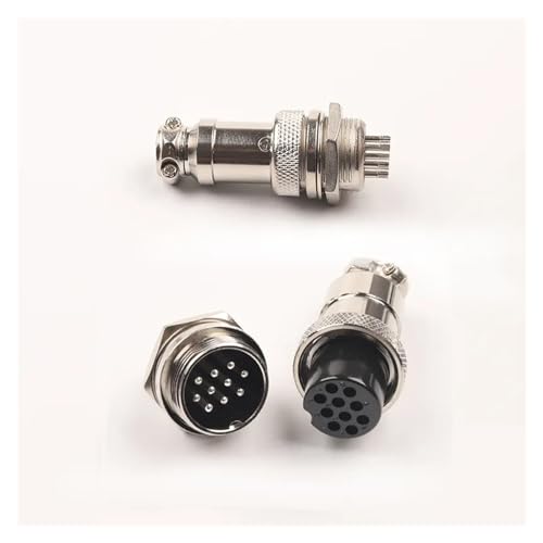 Conector de aviación GX20 con enchufe de 4 pines macho y hembra para panel 7