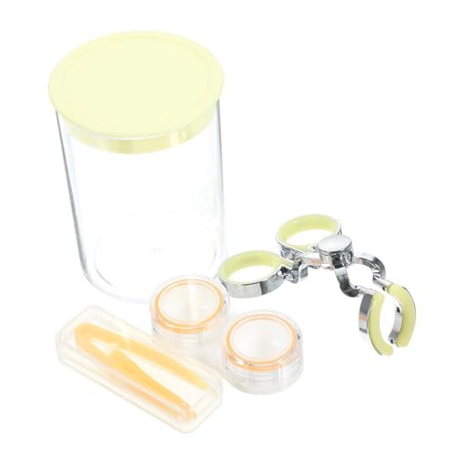 Veemoon Kit Outils Lentilles De Contact Applicateur Pince à Épiler Retrait Lentilles Ventouse Extracteur Portable Petit Tige Applicateurs Remplacement Usage Sécurité Mise Place Usage Confi