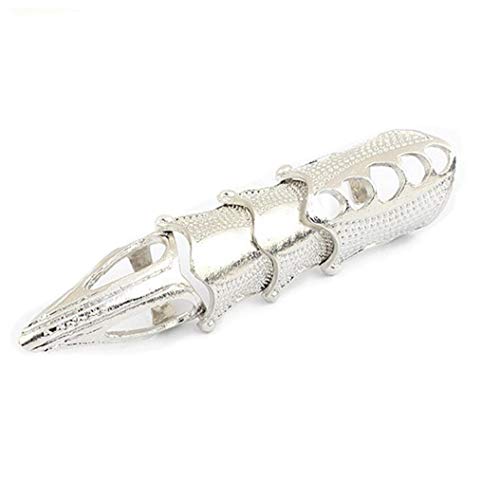 LAVALINK Biegbare Gelenk-Nagel-Ring Modische Gothic Punk Scharniergelenk Vollfinger-Nagel-rüstung Ring-greifer-schmuck Cover