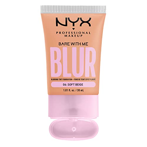 NYX Professional Makeup Fond de Teint Effet Flouté Bare With Me Blur Couvrance Moyenne Fini Naturel Niacinamide Matcha & Glycérine Hydratation Jusqu'A 12H Teinte : Soft 06 - vue 8