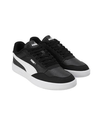 Image of Puma Herren Court Ultra Lite Sneaker, Puma Black Puma White Puma Silver, 46 EU