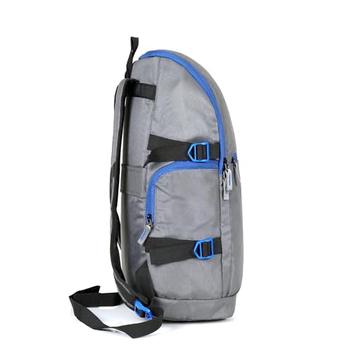 Image of Giordano Unisex 20L Large Durable Polyester 15.6-inch Laptop Backpack | Padded Bag with Multiple Pockets & Trolley Sleeve | Perfect for Travel, Work & College