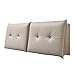 LXLIGHTS Cuscino sul Comodino della Testiera Zeppa del Letto Camera da Letto Doppio Schienale Lavabile, 4 Colori Dimensioni Personalizzabili (Color : Gray, Size : with headboard-180cm)