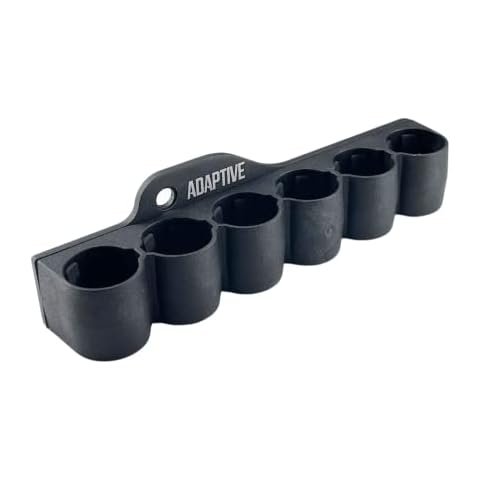 Adaptive Tactical Shotgun Receiver Mounted Shell Carrier Holds 6 Rounds of 12 Gauge Ammo for Mossberg 500 590 Cover