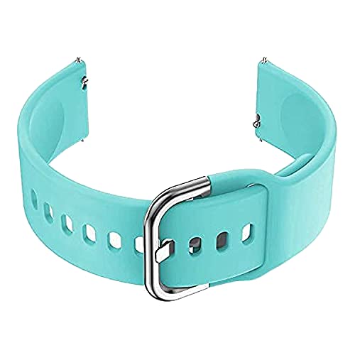 Image of ACM Watch Strap Silicone Belt 20mm Compatible with Inbase Urban Lyf Z Smartwatch Sports Hook Band Light Blue