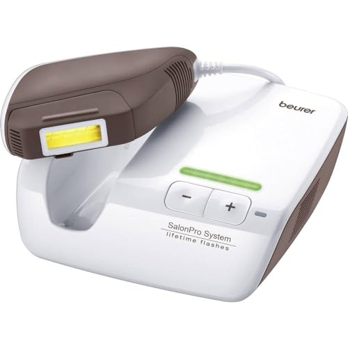 Beurer Ipl 10000+ Salonpro System For Long-Lasting Hair Removal Skin Tolerance Dermatologically Confirmed,Up To 250,000 Light Pulses With Skin Type Sensor & Integrated Uv Protection - Gel, Women