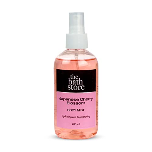 The Bath Store Japanese Cherry Blossom Body Mist – Refreshing Fragrance (Women and Men) | Long-Lasting Scent – 200ml