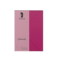 Rössler Coloretti Briefumschläge – DIN C6, Weiß, 80 G/m², 5 Stück