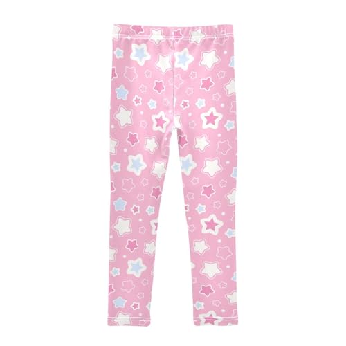 Cute Star Girls Leggings,Workout Leggings for Girls Toddler Athletic Legging Size for 3-10T2