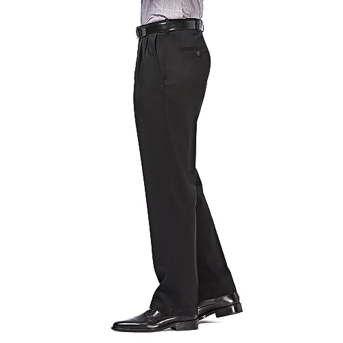 Haggar HC10897 Men'S Premium No Iron Khaki Classic Fit Pleat Front Casual Pant thumb #1