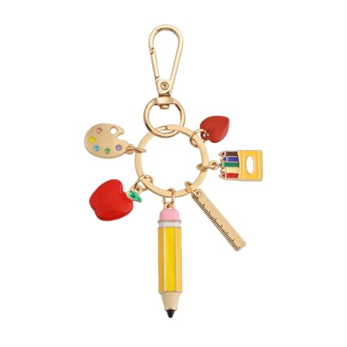Image of Fruit Bag Charm Keychain - Gold Key Chain, Cute Purse Handbags Accessories - Beautiful Gift for Women