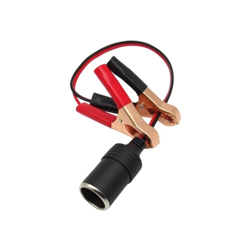 Genérico Adaptador de Enchufe para Batería de Coche - Convertidor de Servicio Pesado con Pinzas para Batería,Cable de Toma para Coche,para Compresor de Aire Camiones Autocaravanas Camping Viajes en