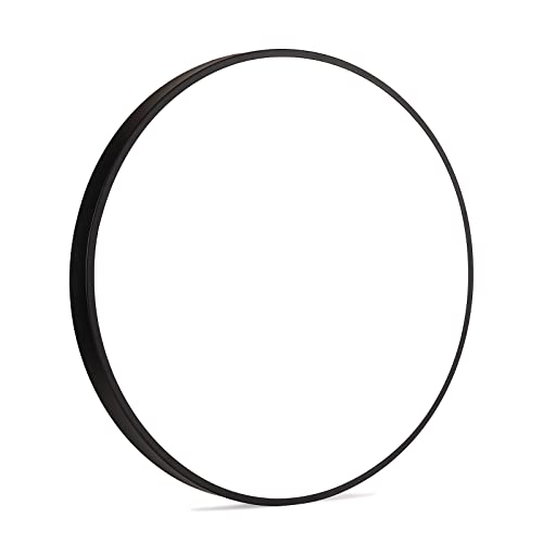 COTULIN 24 Inch Black LED Flush Mount Ceiling Light,Modern Large Round Ceiling Lighting Fixture,40W Ceiling Lamp for Bedroom Living Room Kitchen Hallway,3 Color Temperatures 3000K/4000K/5000K