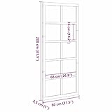 Zoom IMG-2 vidaxl porta rustica in legno Zoom IMG-2 vidaxl porta rustica in legno