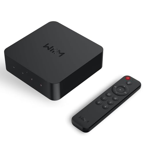 Image of WiiM Pro Plus AirPlay 2 & Google Cast Audio Streamer with Premium AKM DAC, Voice Remote, Alexa /Siri /Google Compatible, Hi-Res Multiroom Music Streaming from Spotify, Tidal & Amazon Music | Dark Gray