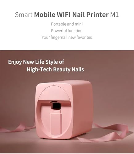 DUANWUS 3D Nail Printer Machine Support WiFi/DIY | Automated Nail Art Printer | for Beauty & Personal Care | for Cute Girls Women Gift(M1RoseGold) - Image 2