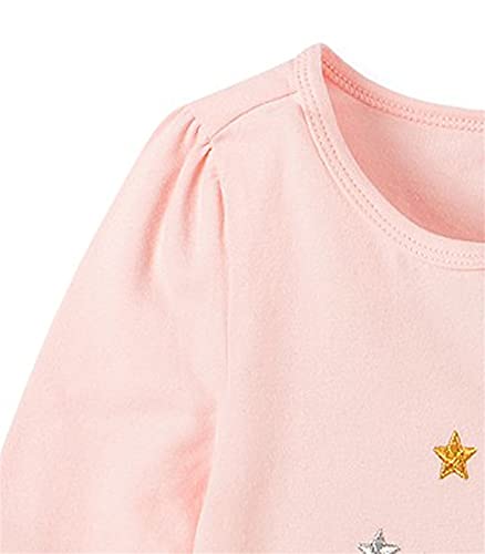 HILEELANG Toddler Girl Dress Long Sleeve Winter Christmas Clothes Cotton Casual Playwear Basic Tunic Outfit Dresses3