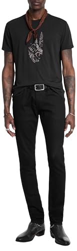 John Varvatos Men's Peace Embroidery Tee3