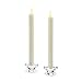 Glass Taper Candle Holders, Set of 2, Round, 1.5