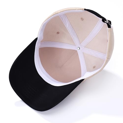 Image of Vintage Two-Tone Trucker Hat Adjustable Baseball Cap with Mommin Embroidery Ponytail Fit Unisex Outdoor Casual Headwear