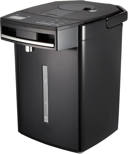 電気ポット 蒸気レス 節電VE保温 7つの安心・安全構造 お湯計量機能付き とく子さん 3.0L ブラックPIM-G300K