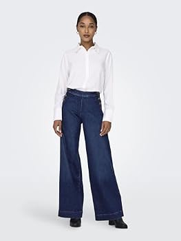 ONLY Tall ONLMADISON ROYAL - Wide Leg - medium blue denim/denim bleu