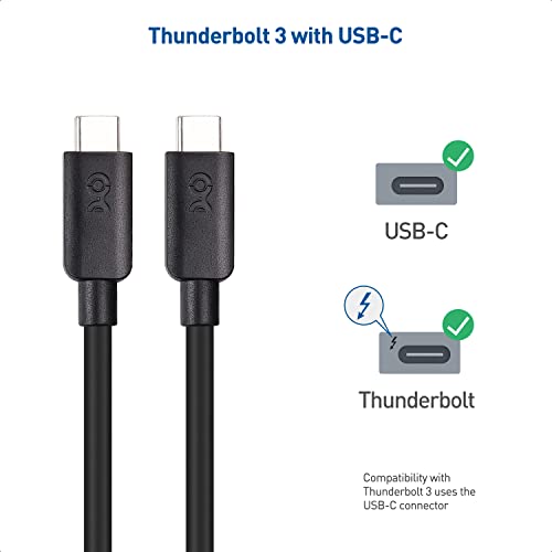 Cable Matters Usb C To Usb C Monitor Cable 6 Ft / 1.8M With 4K 60Hz Video Resolution, 100W Power Delivery, And 5Gbps Usb-C 3.1 Gen 1 Data Transfer #TOP4