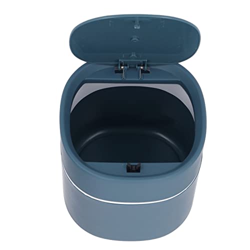 Mini caneca de basura con tapa azul pequeña 27.2x15.0x13.8 in miniatura 7