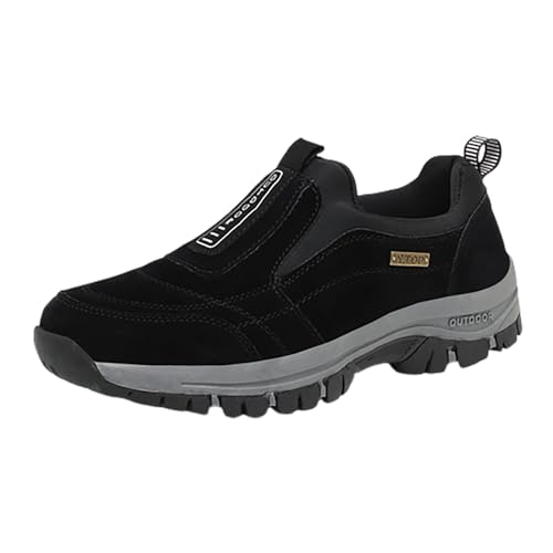 Naturstep - Zapatos ortopédicos para hombre y mujer, zapatos de senderismo Orthofit, unisex, para aliviar el dolor, Hallux Valgus, zapatos ergonómicos, 01 negro, 43 EU