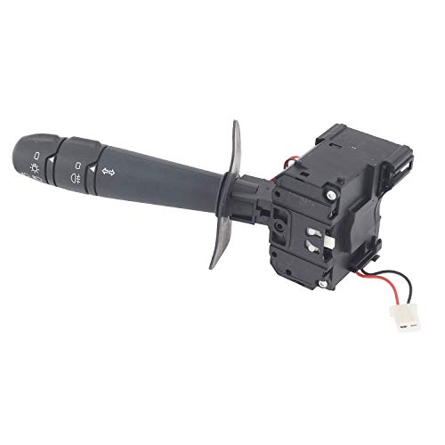 Image of UNO Minda LSW-12061 Lever Combination Switch - Left Only without Horn Black Coupler - 13 Pins for Renault Duster (2012-15) / Verito /E-Verito /Verito Vibe (2011-16) / Logan (2004-11)