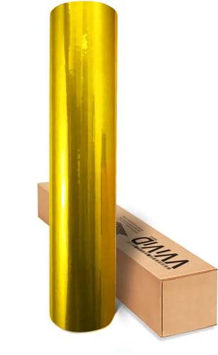 Image of VViViD XPO Gloss Metallic Gold Vinyl Car Wrap Film (10ft x 5ft)